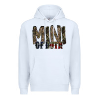 White mini of both Premium Hoodie - RacoonDesign