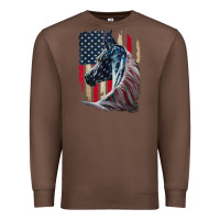Chestnut patriotic horse american flag   horse vintage Premium Sweatshirt - linhVisuals