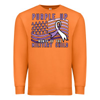 Carrot purple up month of the military child Premium Sweatshirt - linhVisuals