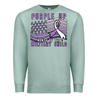 Seafoam purple up month of the military child Premium Sweatshirt - linhVisuals