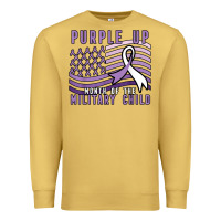 Antique Gold purple up month of the military child Premium Sweatshirt - linhVisuals