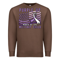 Chestnut purple up month of the military child Premium Sweatshirt - linhVisuals