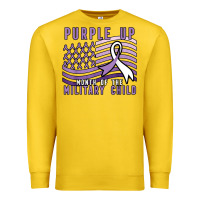 Lemon purple up month of the military child Premium Sweatshirt - linhVisuals