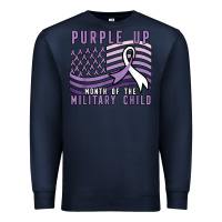 Navy purple up month of the military child Premium Sweatshirt - linhVisuals