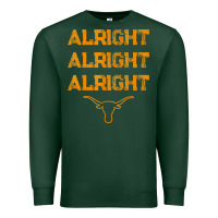 Sports Green texas pride state usa alright alright alright t shirt Premium Sweatshirt - linhVisuals