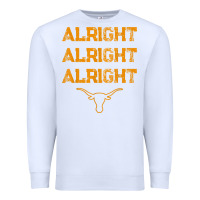 White texas pride state usa alright alright alright t shirt Premium Sweatshirt - linhVisuals