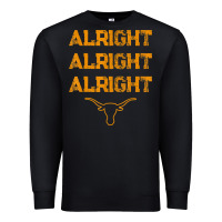 Black texas pride state usa alright alright alright t shirt Premium Sweatshirt - linhVisuals