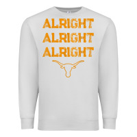 Dove Grey texas pride state usa alright alright alright t shirt Premium Sweatshirt - linhVisuals