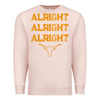 Pale Pink texas pride state usa alright alright alright t shirt Premium Sweatshirt - linhVisuals