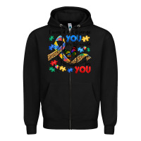 Black i would not change you autism Zipper Hoodie - JahusDesignShop