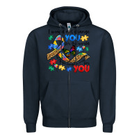 Navy i would not change you autism Zipper Hoodie - JahusDesignShop