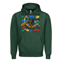 Sports Green i would not change you autism Zipper Hoodie - JahusDesignShop