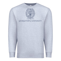 Heather Grey georgetown university Premium Sweatshirt - linhVisuals