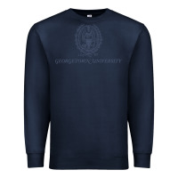 Navy georgetown university Premium Sweatshirt - linhVisuals