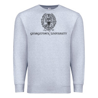Heather Grey georgetown university Premium Sweatshirt - linhVisuals