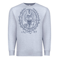 Heather Grey georgetown university Premium Sweatshirt - linhVisuals