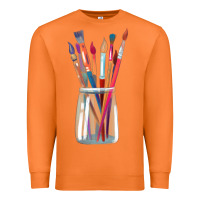 Carrot Paint Brushes Premium Sweatshirt - linhVisuals