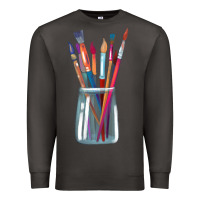 Smoke Paint Brushes Premium Sweatshirt - linhVisuals