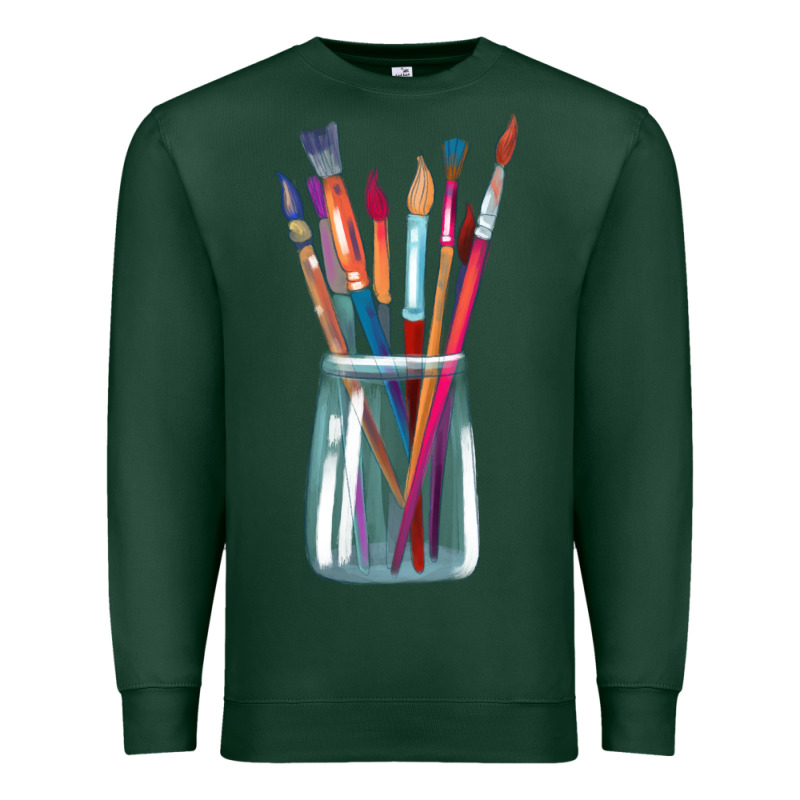 Paint Brushes Premium Sweatshirt by linhVisuals | Teevron