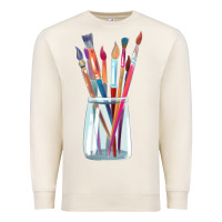 Sandshell Paint Brushes Premium Sweatshirt - linhVisuals