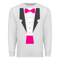 Oatmeal Heather pink tux tuxedo Premium Sweatshirt - linhVisuals