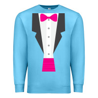 Ocean Blue pink tux tuxedo Premium Sweatshirt - linhVisuals