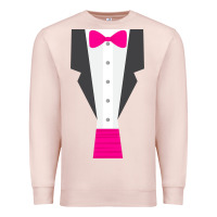 Pale Pink pink tux tuxedo Premium Sweatshirt - linhVisuals