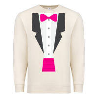 Sandshell pink tux tuxedo Premium Sweatshirt - linhVisuals