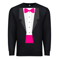 Black pink tux tuxedo Premium Sweatshirt - linhVisuals