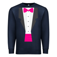 Navy pink tux tuxedo Premium Sweatshirt - linhVisuals