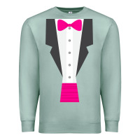 Seafoam pink tux tuxedo Premium Sweatshirt - linhVisuals
