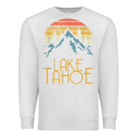 Oatmeal Heather vintage lake tahoe california nevada retro t shirt Premium Sweatshirt - linhVisuals
