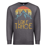 Charcoal Heather vintage lake tahoe california nevada retro t shirt Premium Sweatshirt - linhVisuals