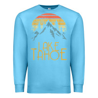 Ocean Blue vintage lake tahoe california nevada retro t shirt Premium Sweatshirt - linhVisuals