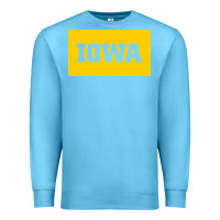 Ocean Blue University of Iowa, UIowa, Iowa, apparel Premium Sweatshirt - linhVisuals