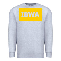 Heather Grey University of Iowa, UIowa, Iowa, apparel Premium Sweatshirt - linhVisuals