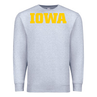 Heather Grey university of iowa, Apparel Premium Sweatshirt - linhVisuals