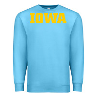 Ocean Blue university of iowa, Apparel Premium Sweatshirt - linhVisuals