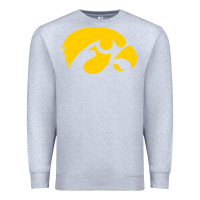 Heather Grey university of iowa athletics teams gear Premium Sweatshirt - linhVisuals