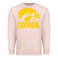 Pale Pink university of iowa athletics teams gear Premium Sweatshirt - linhVisuals