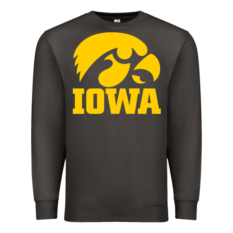 University Of Iowa Athletics Teams Gear Premium Sweatshirt by linhVisuals | Teevron