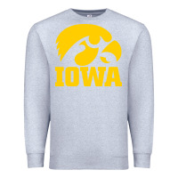 Heather Grey university of iowa athletics teams gear Premium Sweatshirt - linhVisuals