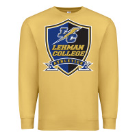 Antique Gold lehman college lightning Premium Sweatshirt - linhVisuals