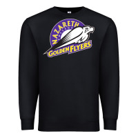 Black nazareth college golden Premium Sweatshirt - linhVisuals