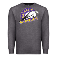 Charcoal Heather nazareth college golden Premium Sweatshirt - linhVisuals