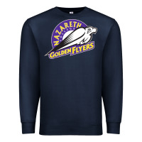 Navy nazareth college golden Premium Sweatshirt - linhVisuals