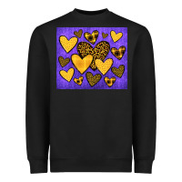 Black team spirit color purple and gold Heavyweight Sweatshirt - JahusDesignShop