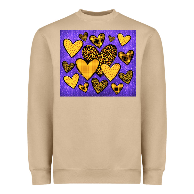 Team Spirit Color Purple And Gold Heavyweight Sweatshirt by JahusDesignShop | Teevron