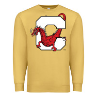 Antique Gold suny cortland red dragons Premium Sweatshirt - linhVisuals
