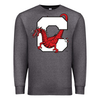 Charcoal Heather suny cortland red dragons Premium Sweatshirt - linhVisuals